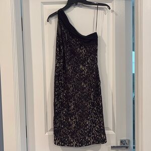 Beautiful lace one shoulder cocktail dress